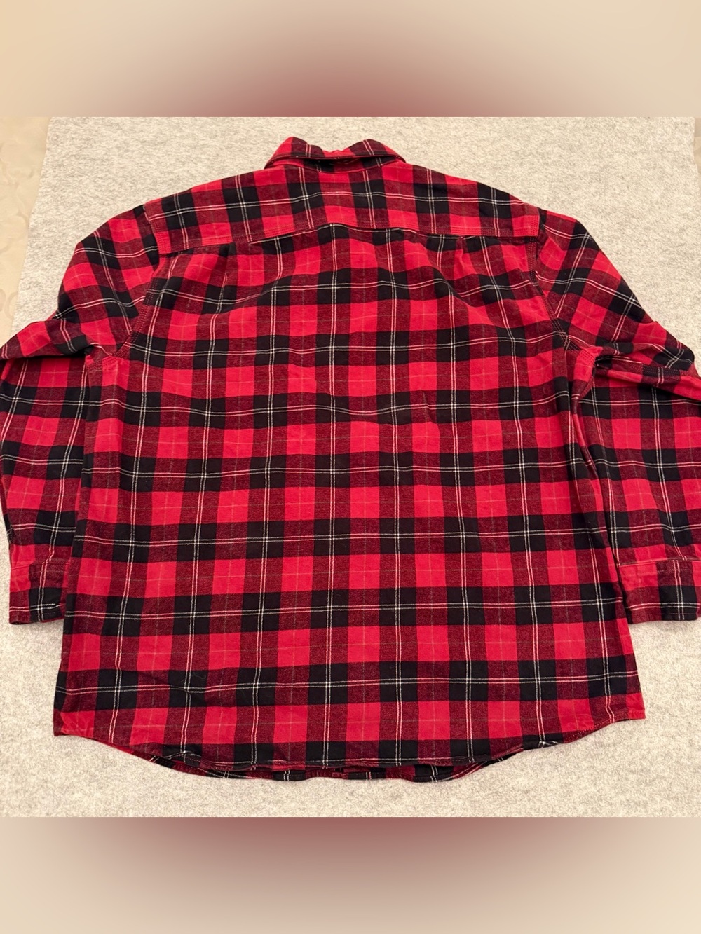 Ridgecut Toughwear Men’s Flannel Cotton Plaid Button Down Shirt Size XL - Picture 7 of 9